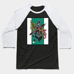 Krampus Ferret Baseball T-Shirt